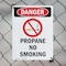 Signmission Propane No Smoking Danger Sign, Plastic, 7in W x 10in L, 2PK OS-2PACK-DS-P-710-V-1540 - alternate 5